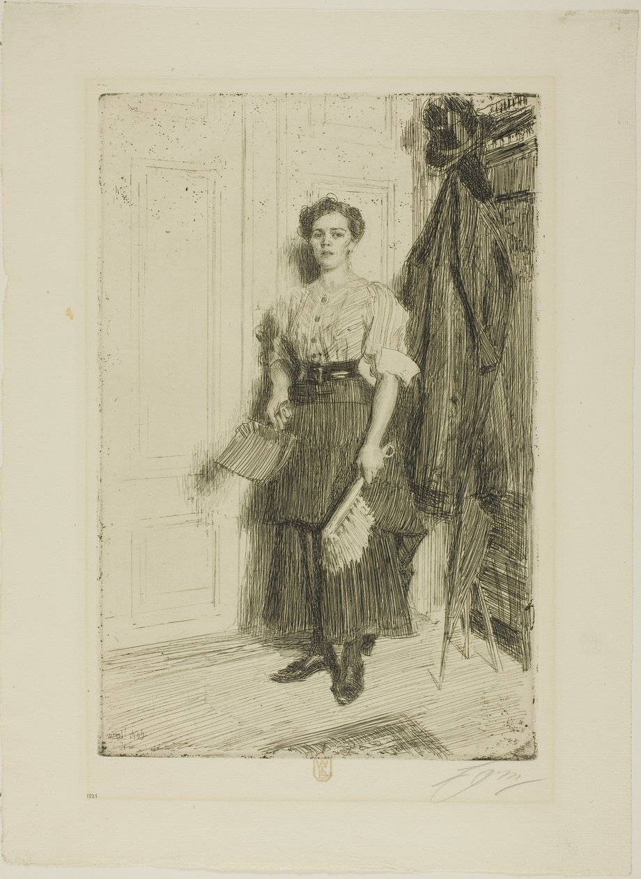 Den nye hushjelpen av Anders Leonard Zorn