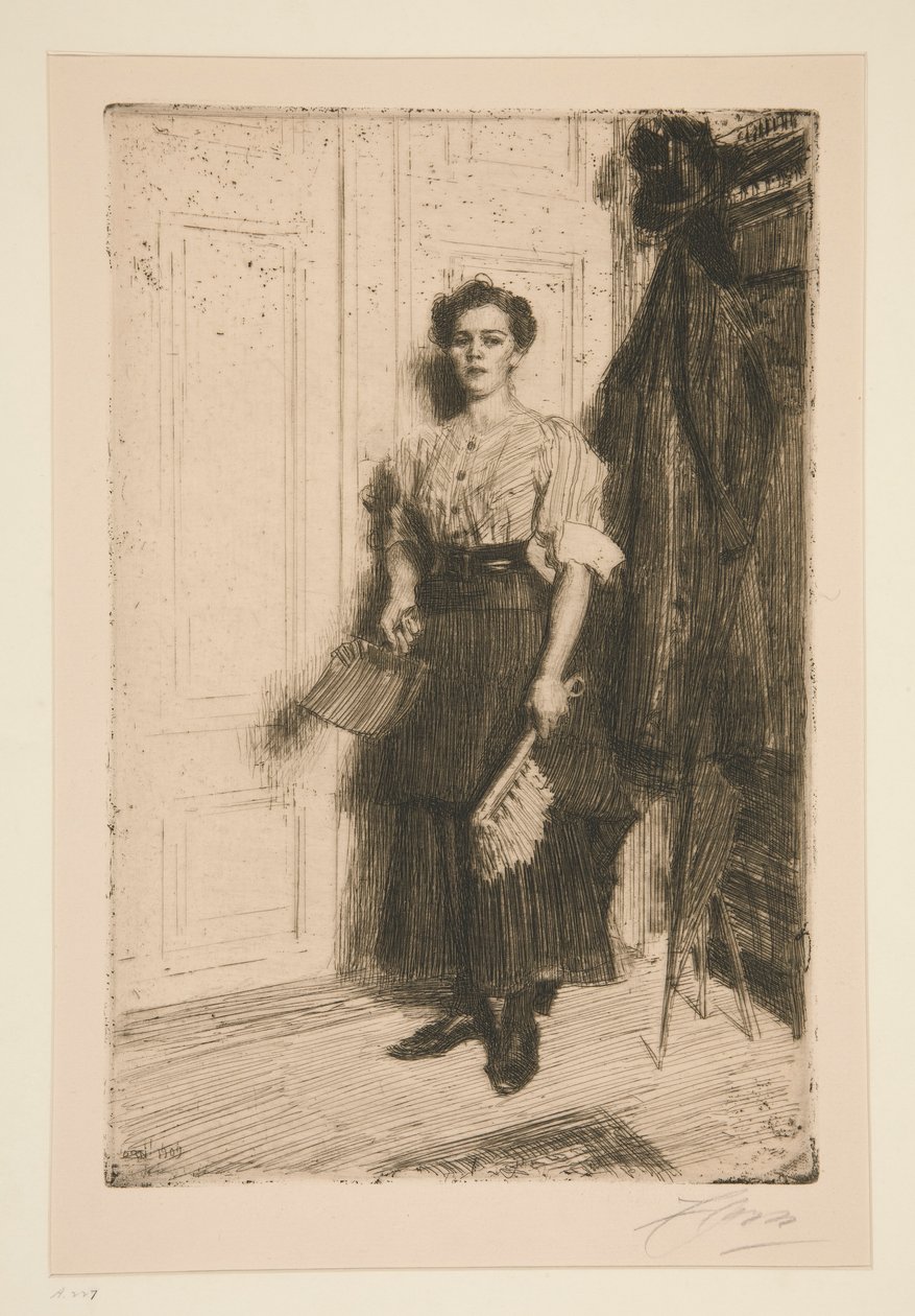 Den nye hushjelpen av Anders Leonard Zorn