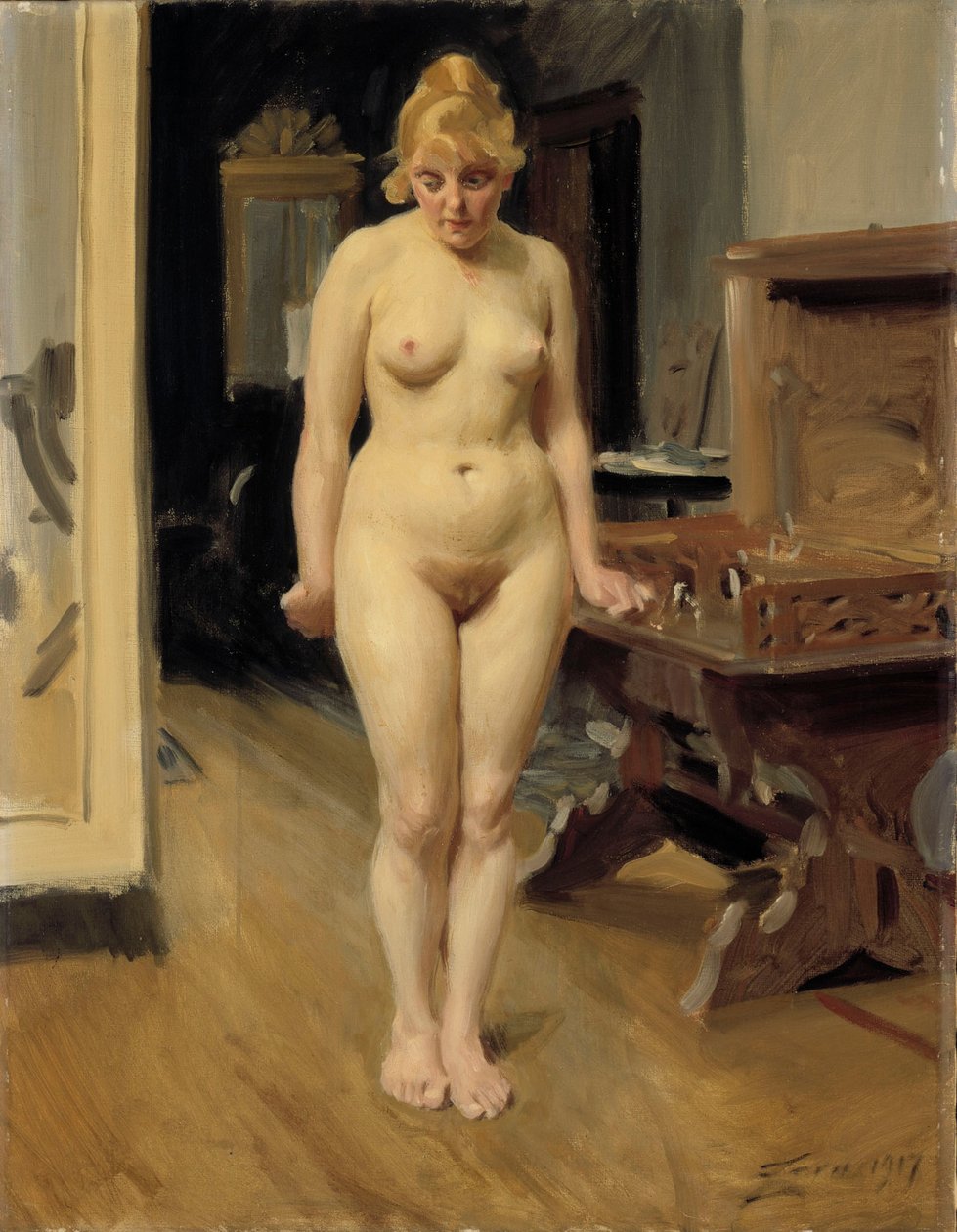 Den sjenerte modellen av Anders Zorn