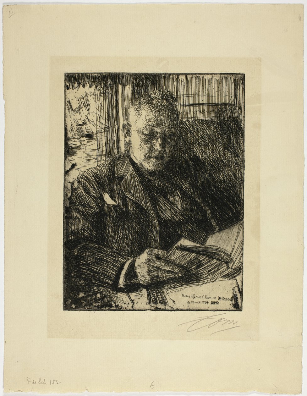 Reisefølge (Mr. Ch. Deering) av Anders Leonard Zorn