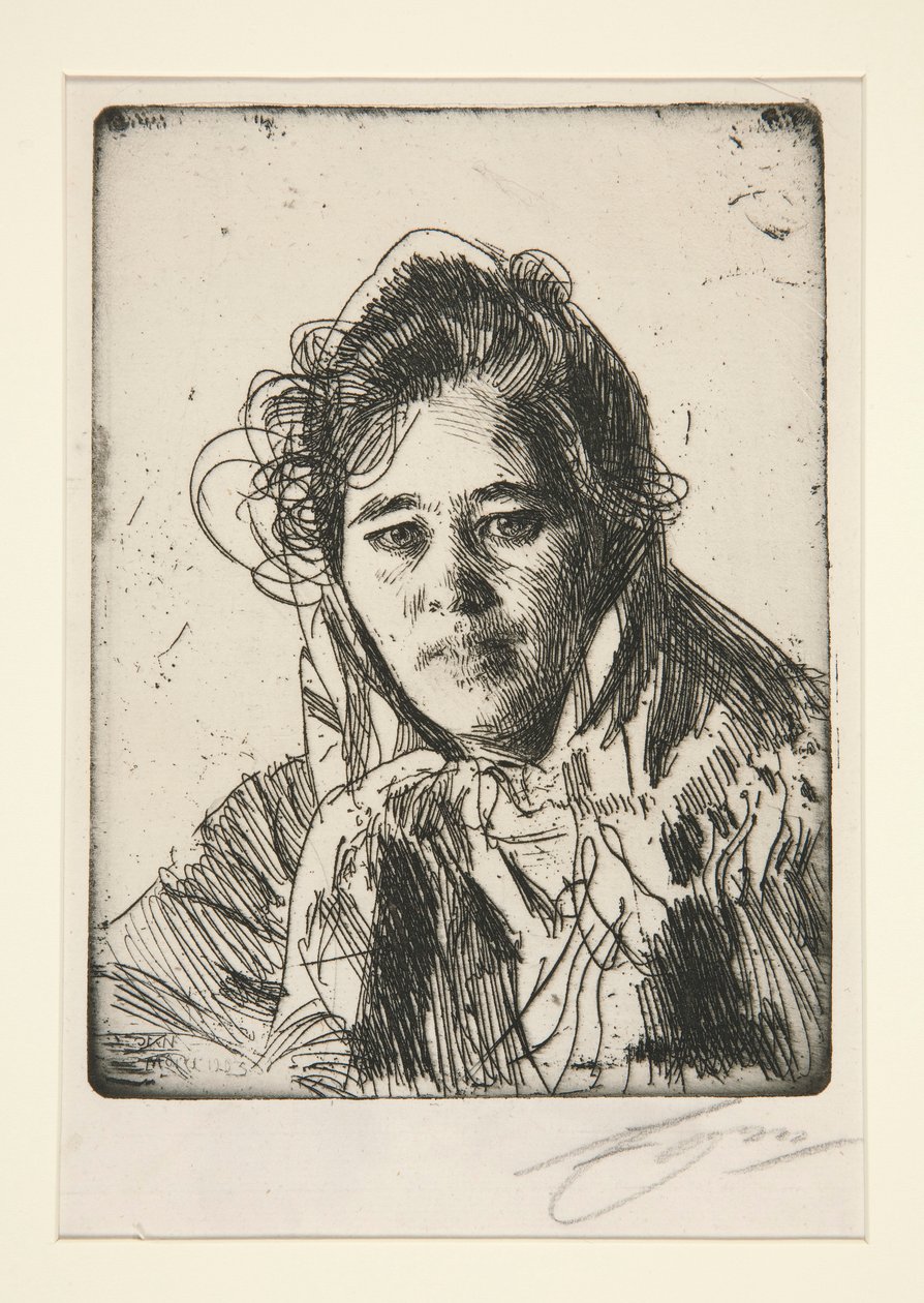 Ung jente fra Mora (Krakberg av Anders Leonard Zorn