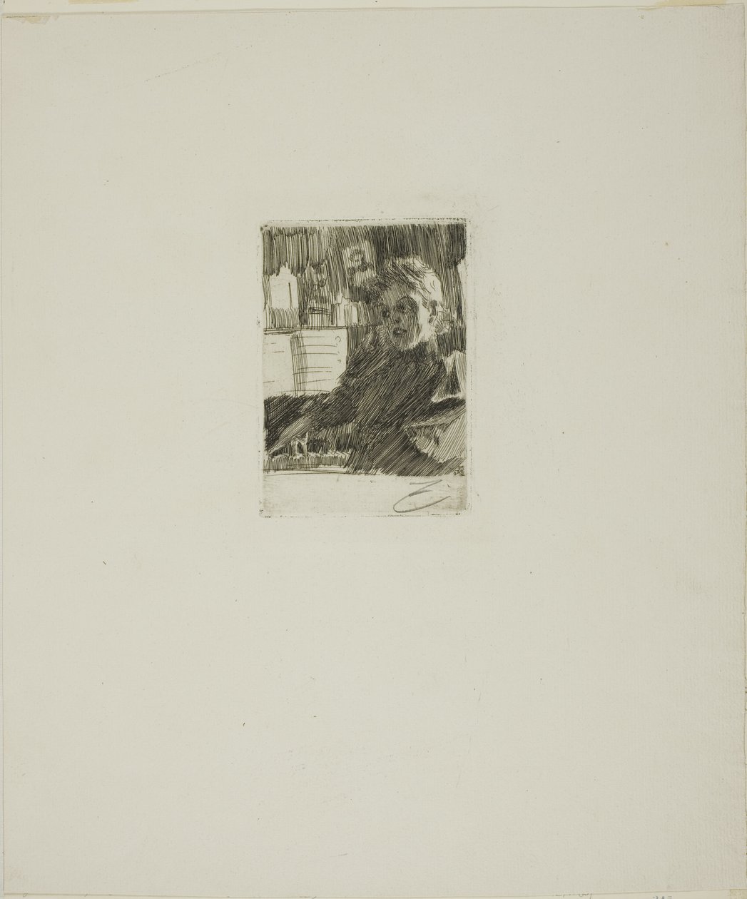 Ung norsk ved pianoet av Anders Leonard Zorn