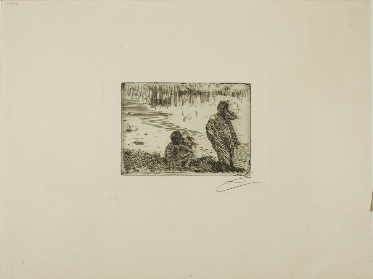 Unge mennesker som bader av Anders Leonard Zorn