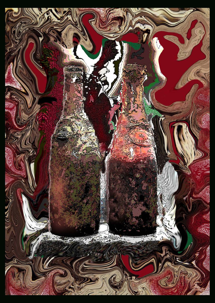 GOD GAMMEL VIN, 2002 (Digitalt maleri) av Ando Gilardi