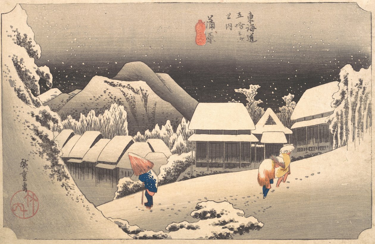 Kveldssnø, 1797-1861., 1797-1861. av Ando Hiroshige