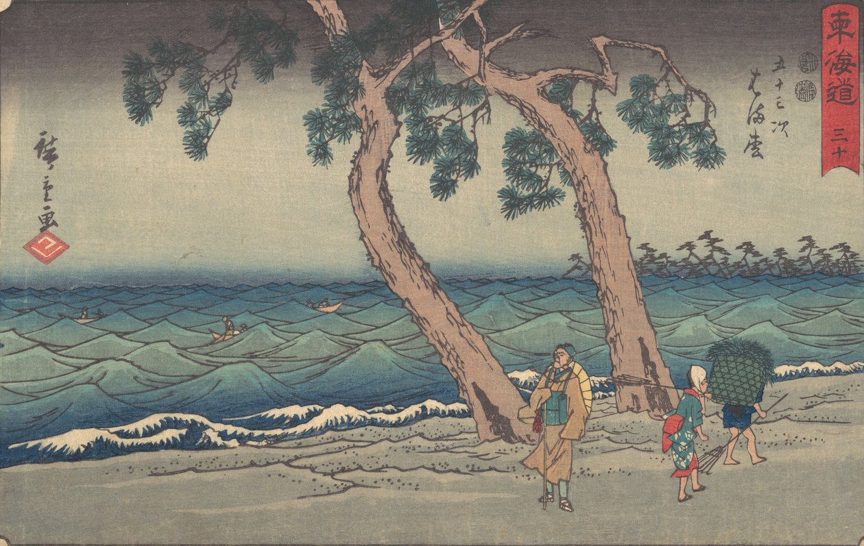 Hamamatsu, 1800-tallet. av Ando Hiroshige