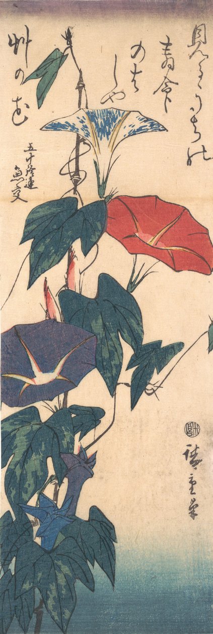 Morning Glories, ca. 1843., ca. 1843. av Ando Hiroshige