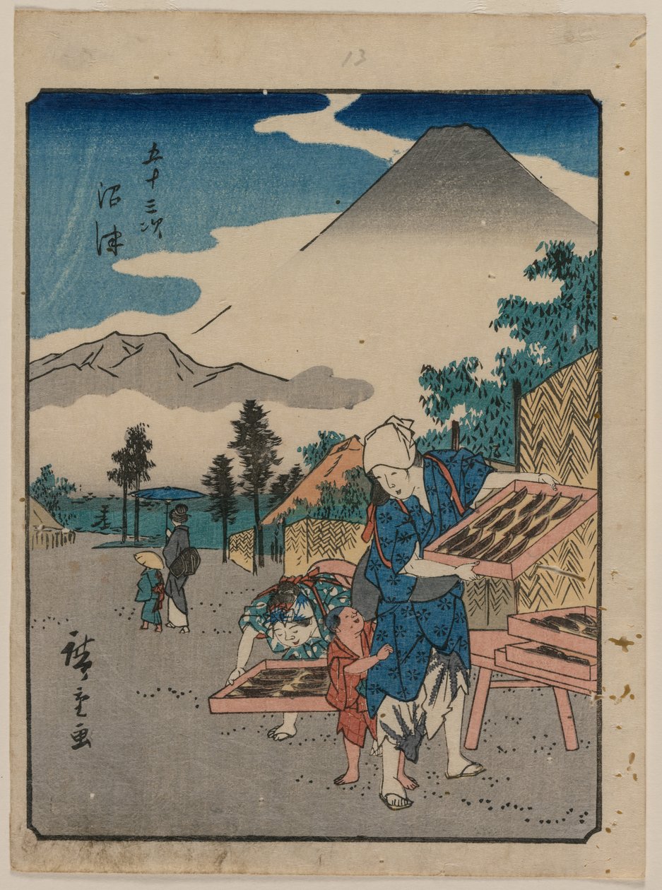 De femtitre stasjonene til Tokaido: Numazu, ca. 1850. av Ando Hiroshige