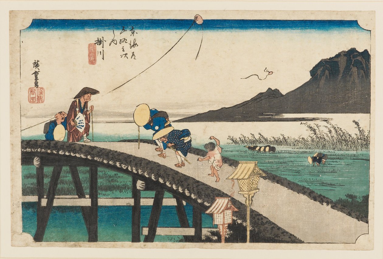 Oh DBock p Hayashi - Kakegawa Akihayama Embo, 1797-1858 av Ando Hiroshige