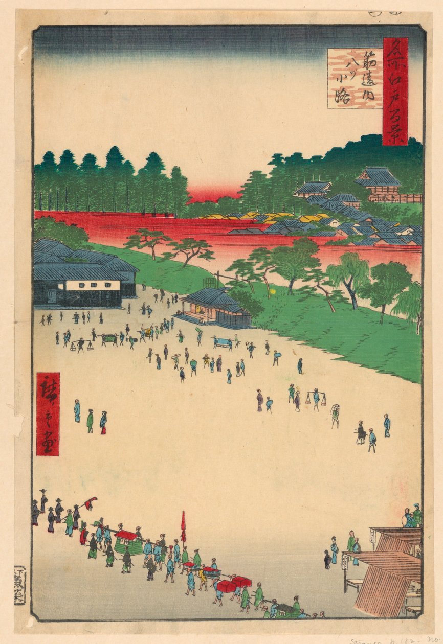 Yatsukoji Junction ved Suji-chigai (Suji-chigai-uchi, Yatsukoji) Fra Series One Hundred Famous utsikt over Edo av Ando Hiroshige