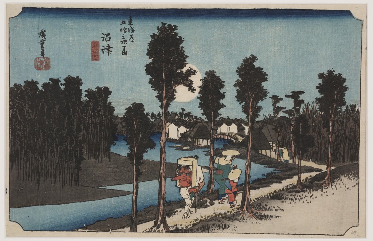 Skumring av Ando or Utagawa Hiroshige