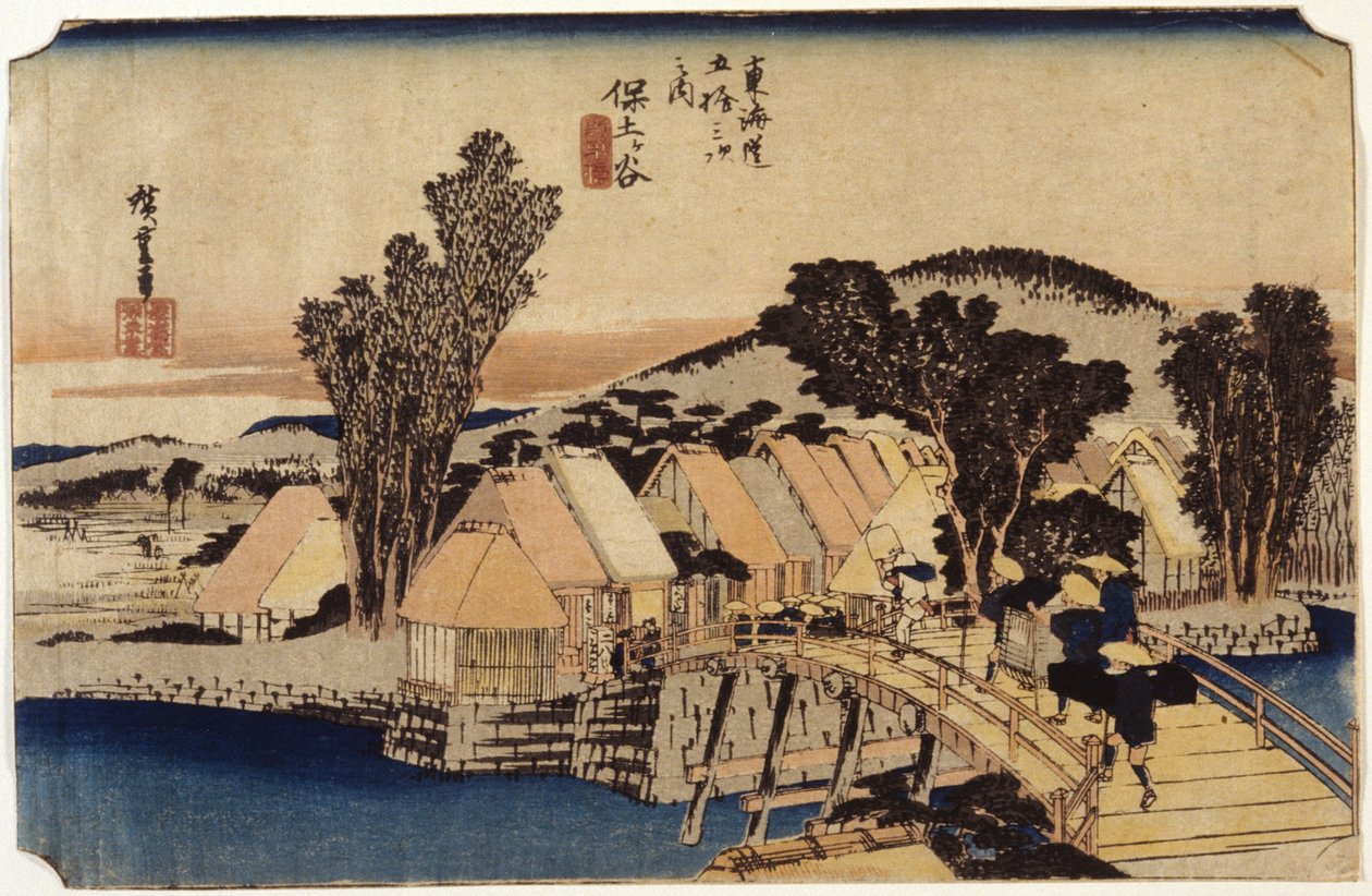 Hodogaya, Shinmachi B Ridge av Ando or Utagawa Hiroshige