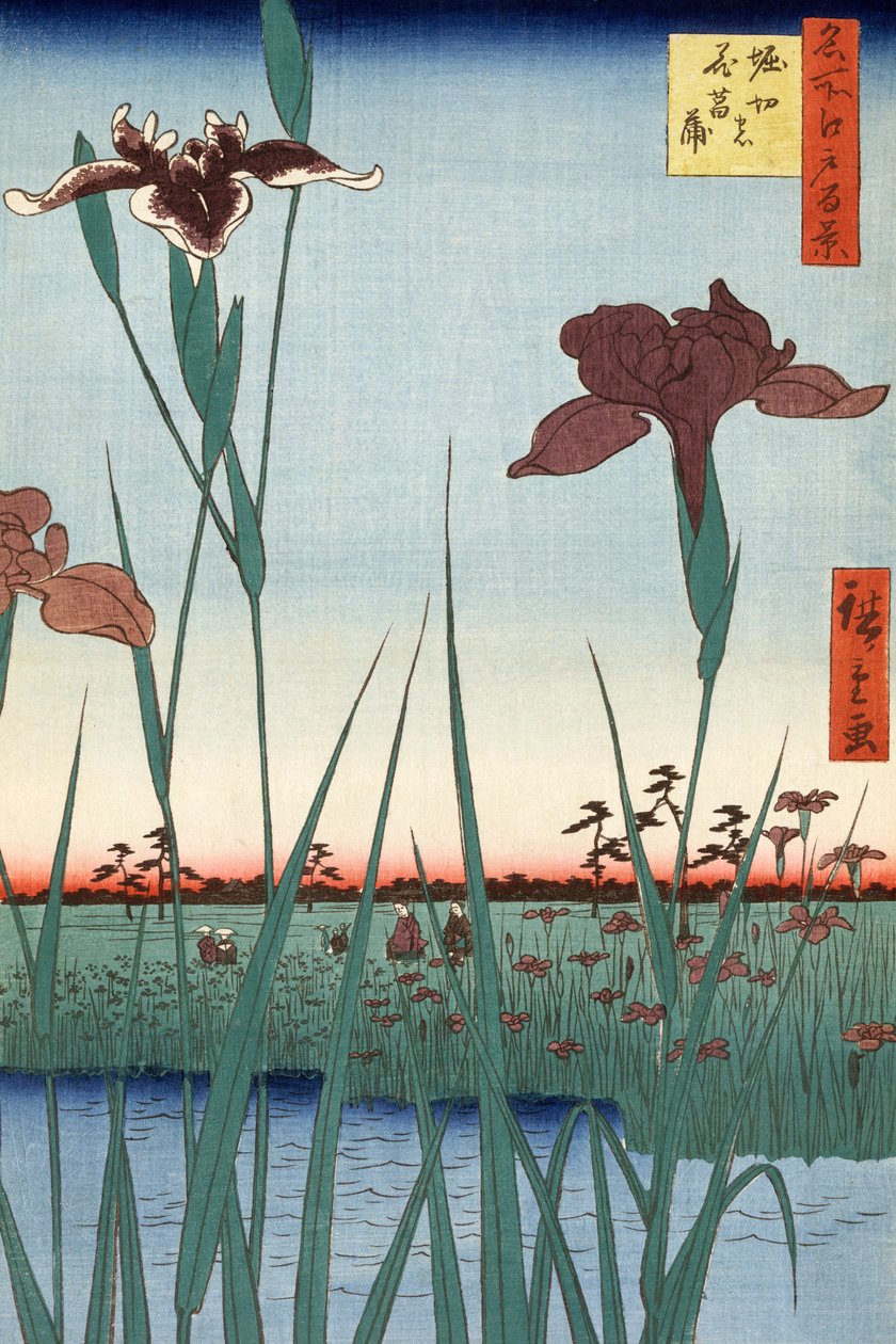 Horikiri s is r Den av Hiroshige Utagawa av Ando or Utagawa Hiroshige