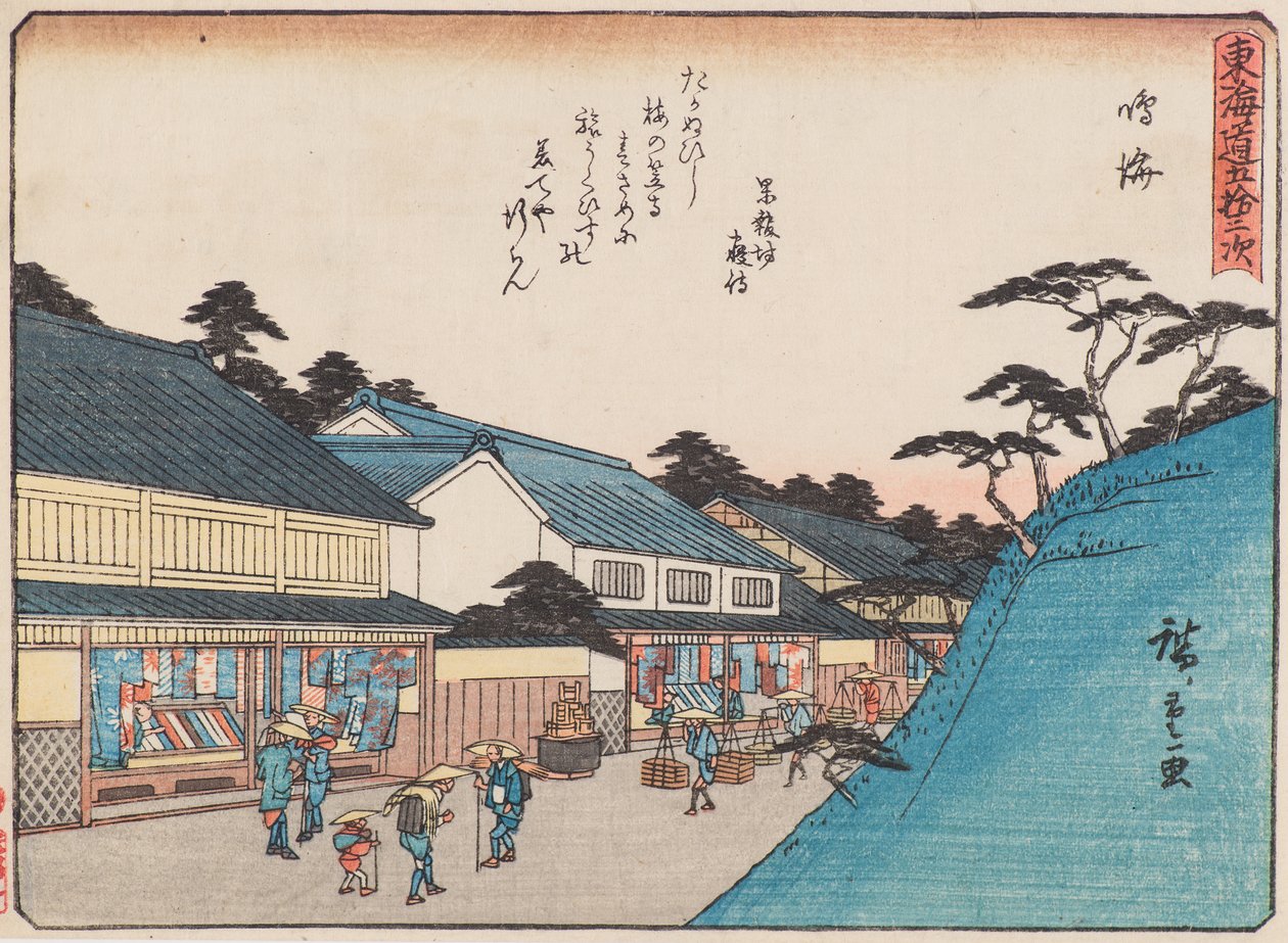Narumi av Ando or Utagawa Hiroshige