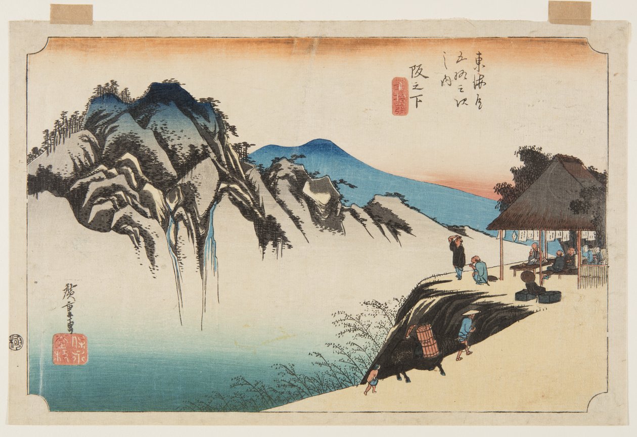 Sakashita: Fudette Mine (Sakashita, Fudete Mine) av Ando or Utagawa Hiroshige