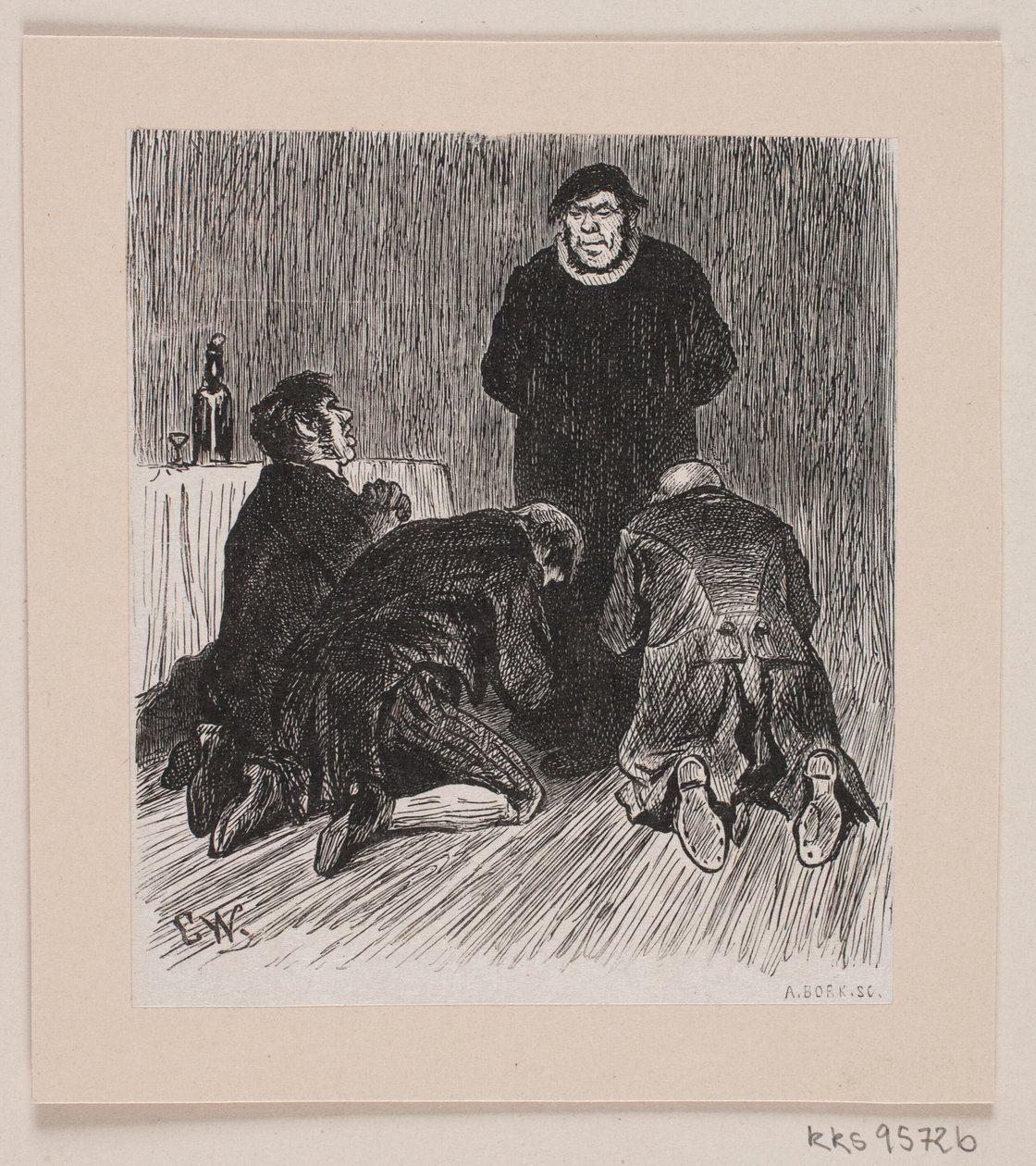 Illustrasjon for "Kullbrenneren" av André Bork
