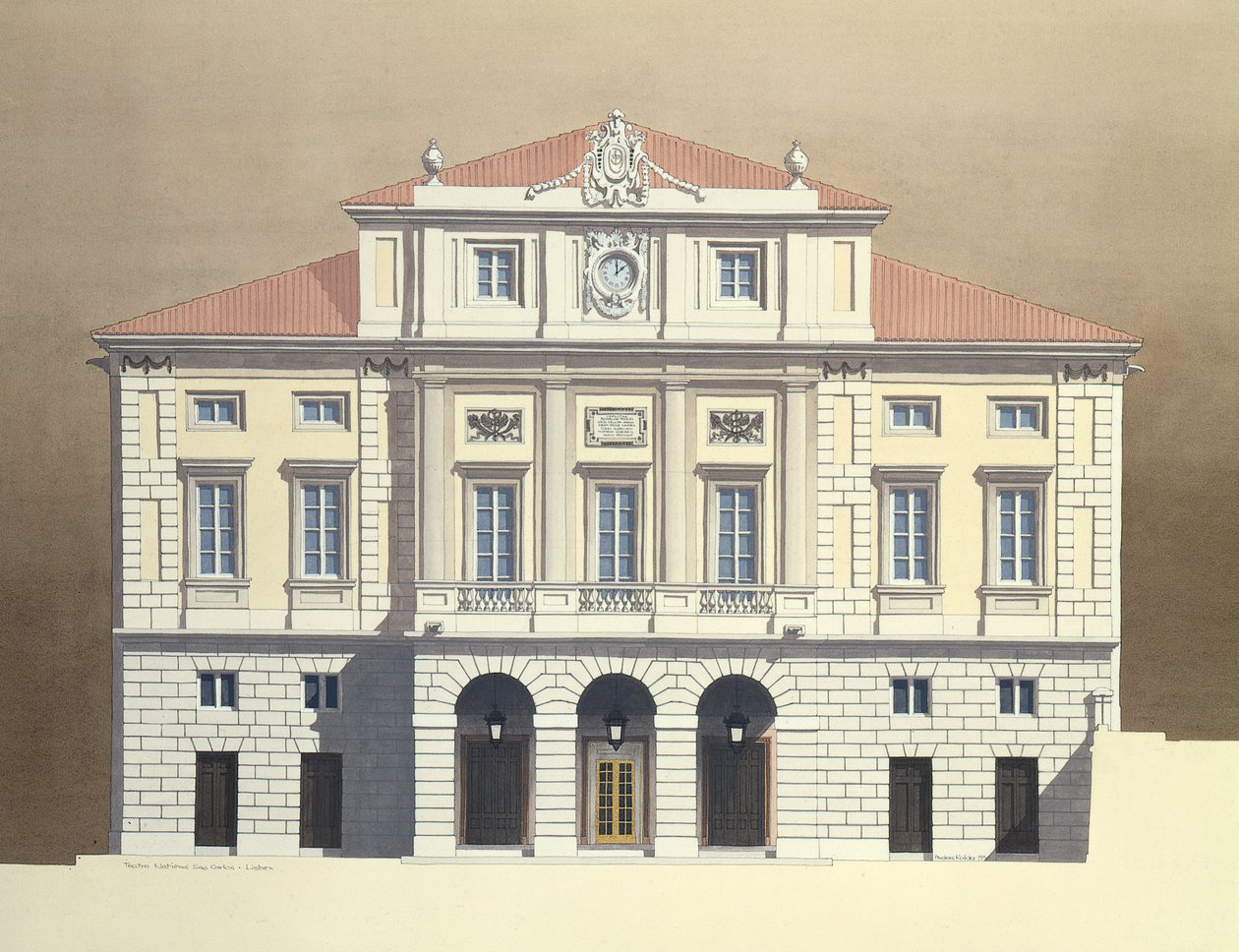 San Carlos nasjonalteater, Lisboa, Portugal av Andras Kaldor