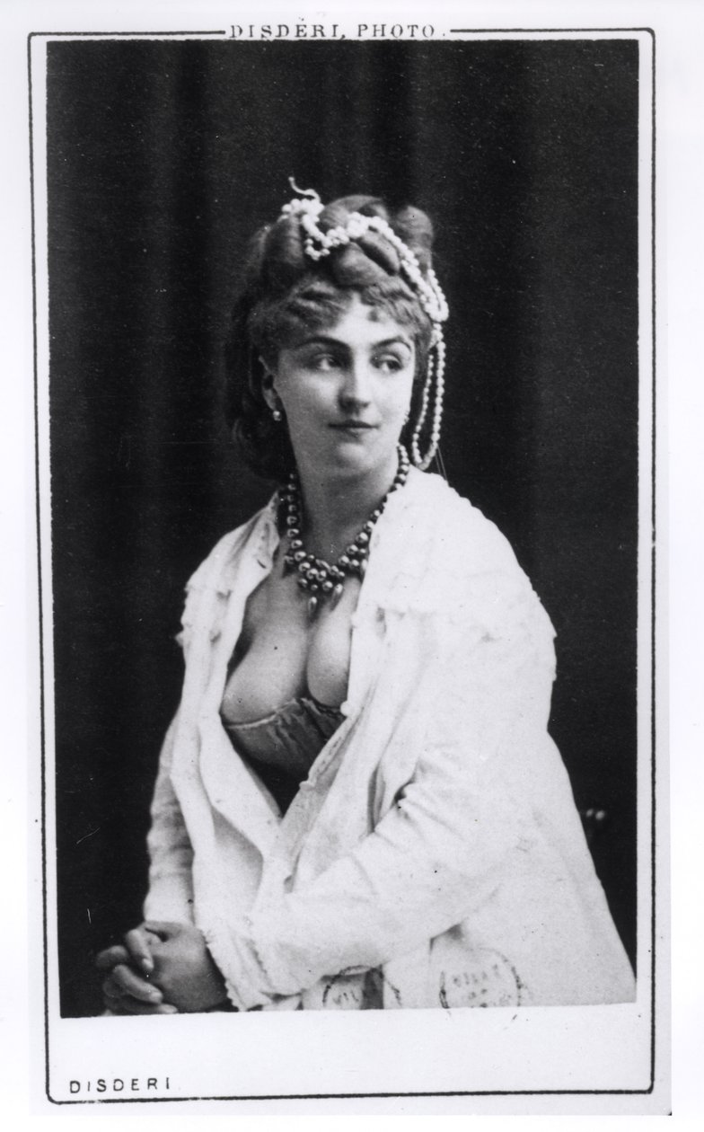 Portrett av Mery Laurent (1849-1900) 1888-1889 av Andre Adolphe Eugene Disderi