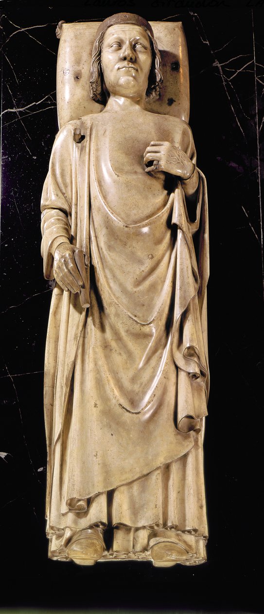 Skulptur av Karl V (1338-80) den vise, ca. 1364 (marmor) av Andre Beauneveu