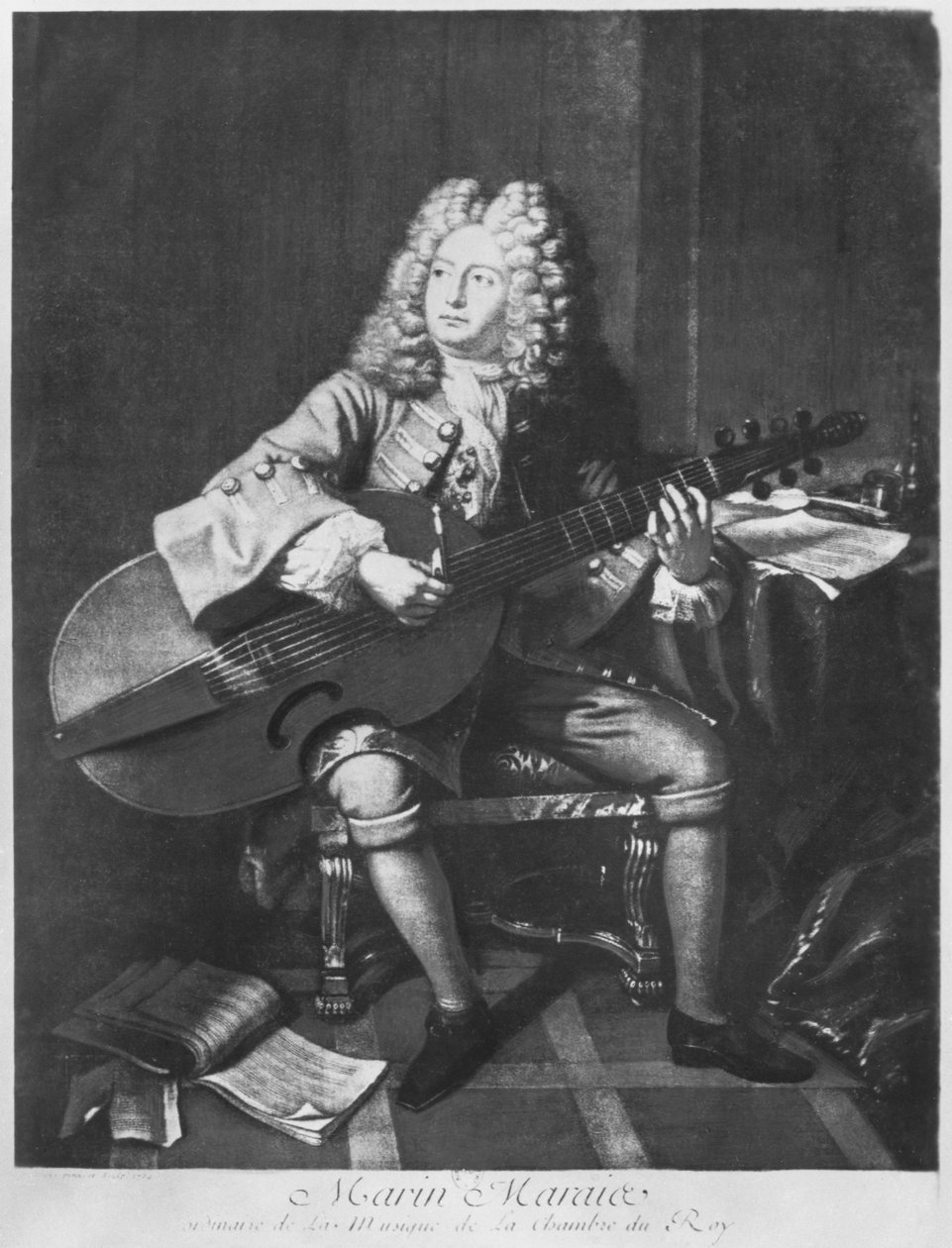 Marin Marais, 1704 av Andre Bouys