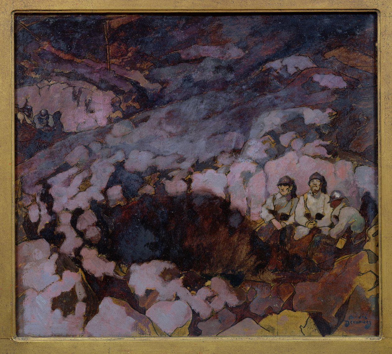 En grøft, høyre panel av triptyken 