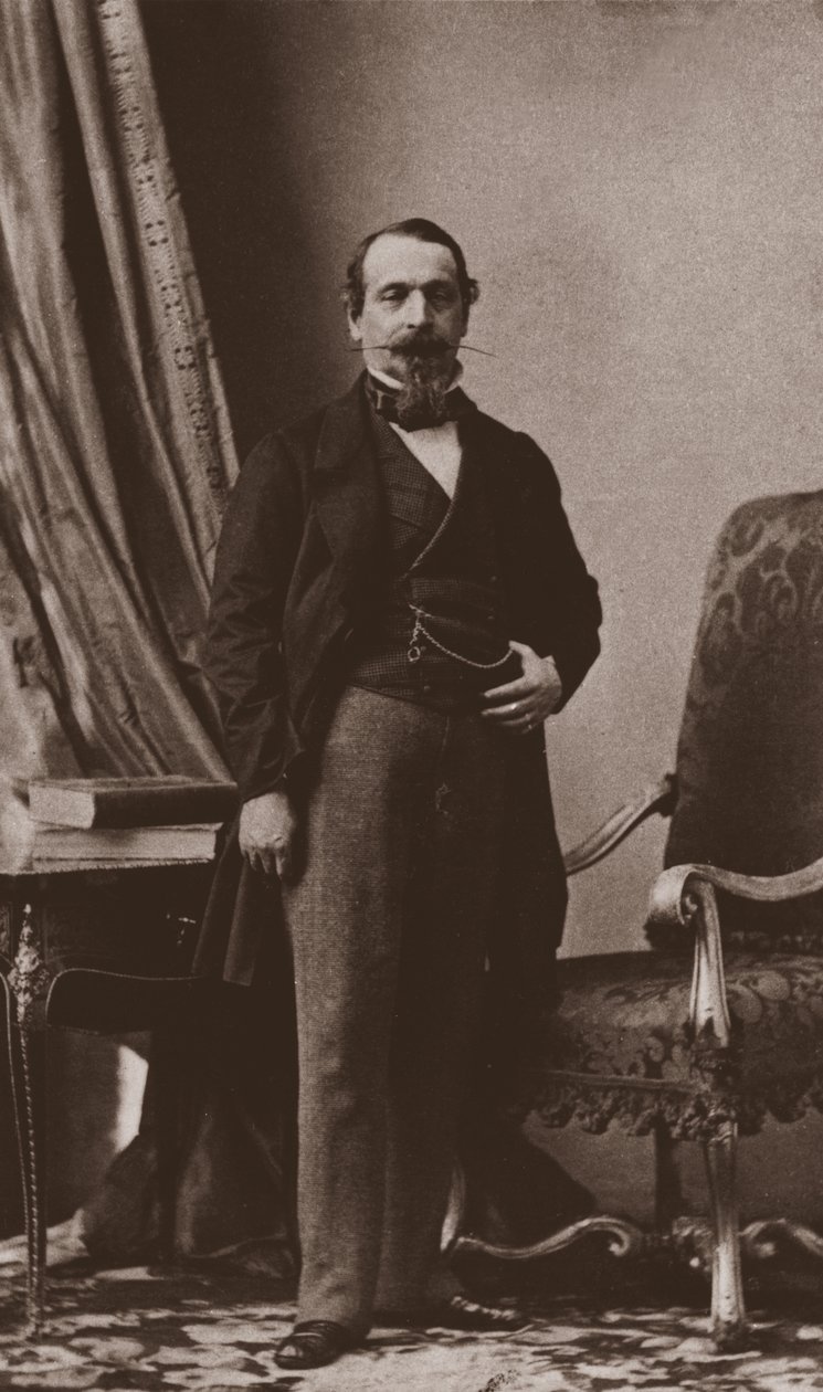 Keiser Napoléon III, ca. 1860 av Andre Adolphe Eugene Disderi