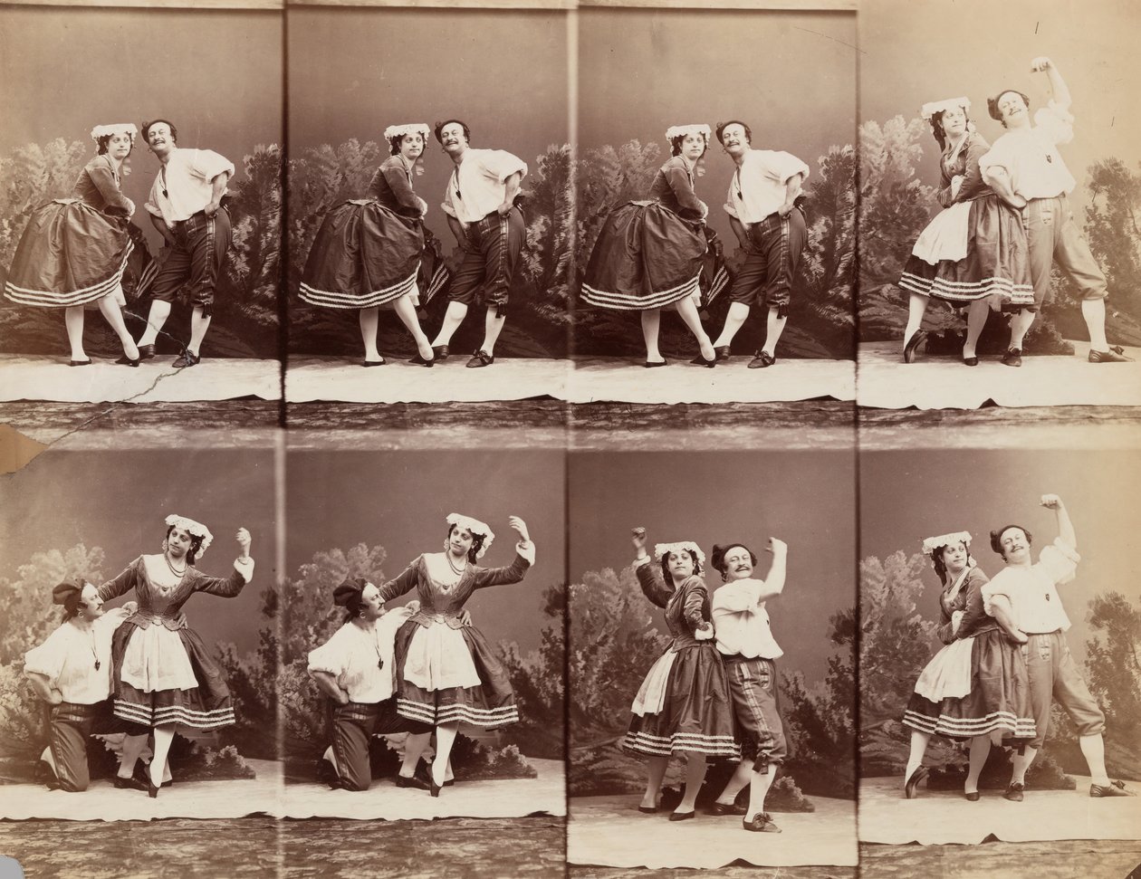 Eugenie Schlosser og Coralli, 1863. av Andre Adolphe Eugene Disderi