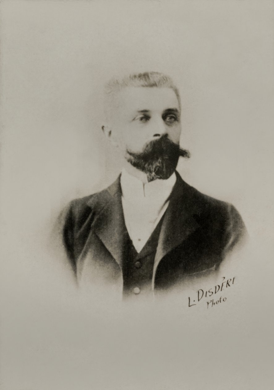Portrett av den franske maleren André Brouillet (1857)  av Andre Adolphe Eugene Disderi