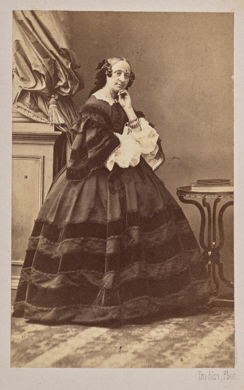 Portrett av ballerinaen Marie Taglioni 1804-1884, 1862. av Andre Adolphe Eugene Disderi