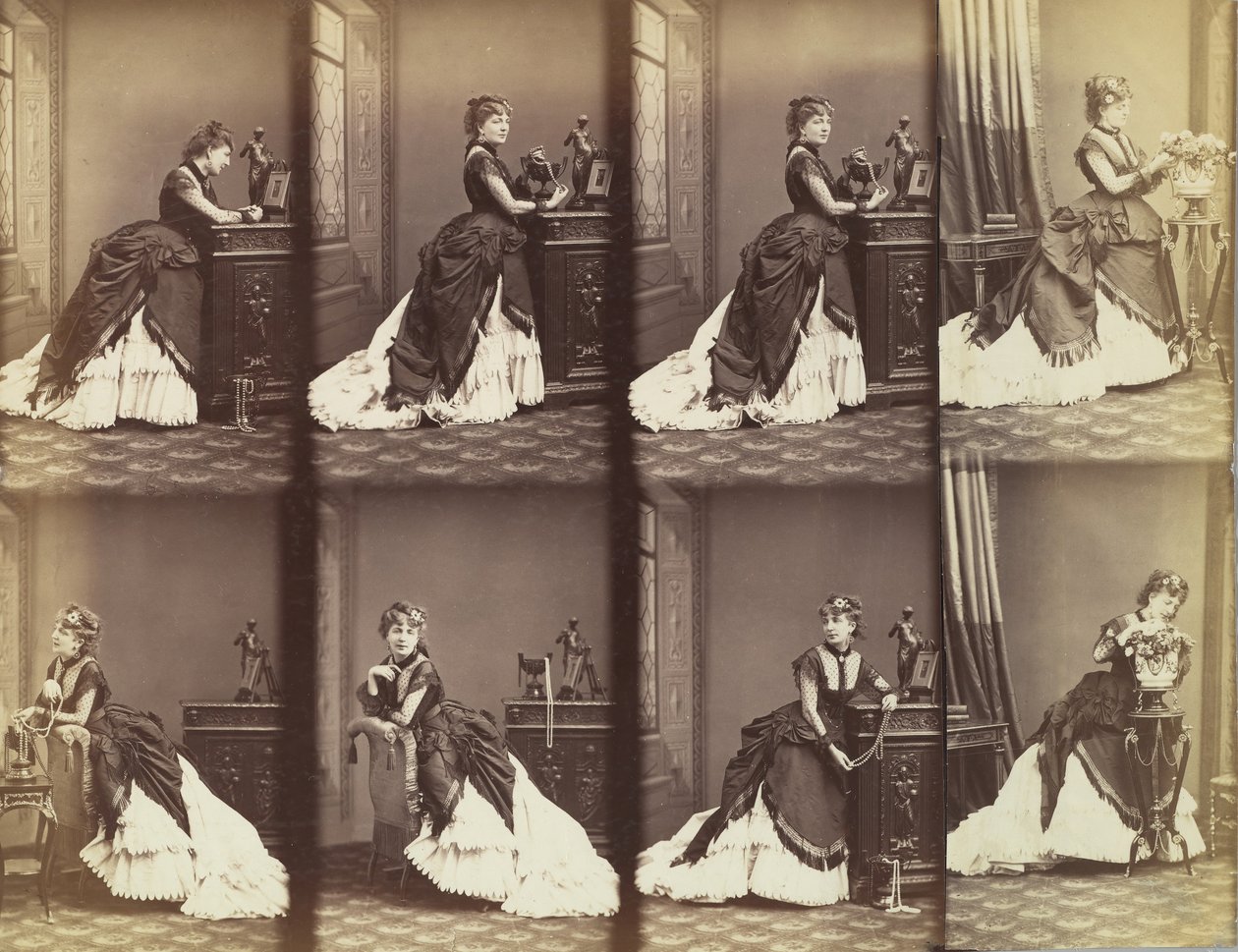 Rosalie Leon, 1866. av Andre Adolphe Eugene Disderi