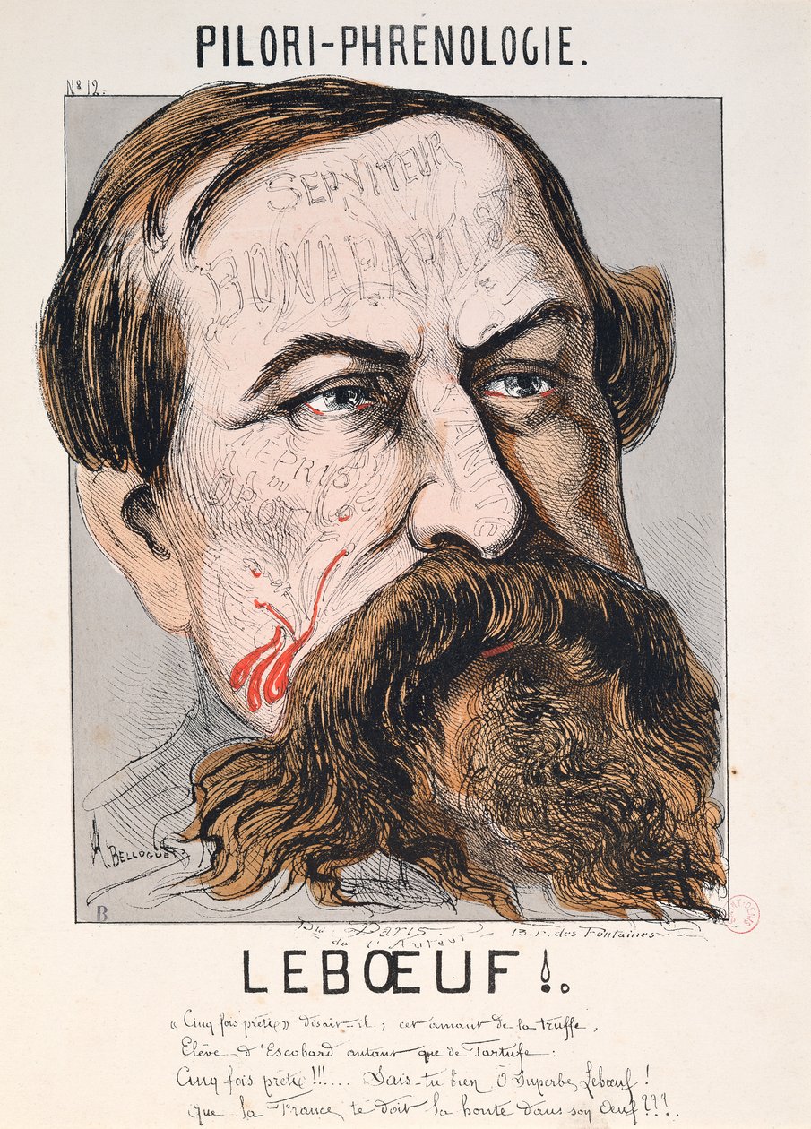 Pillory-phrenology: Leboeuf (gravering) av Andre Belloguet
