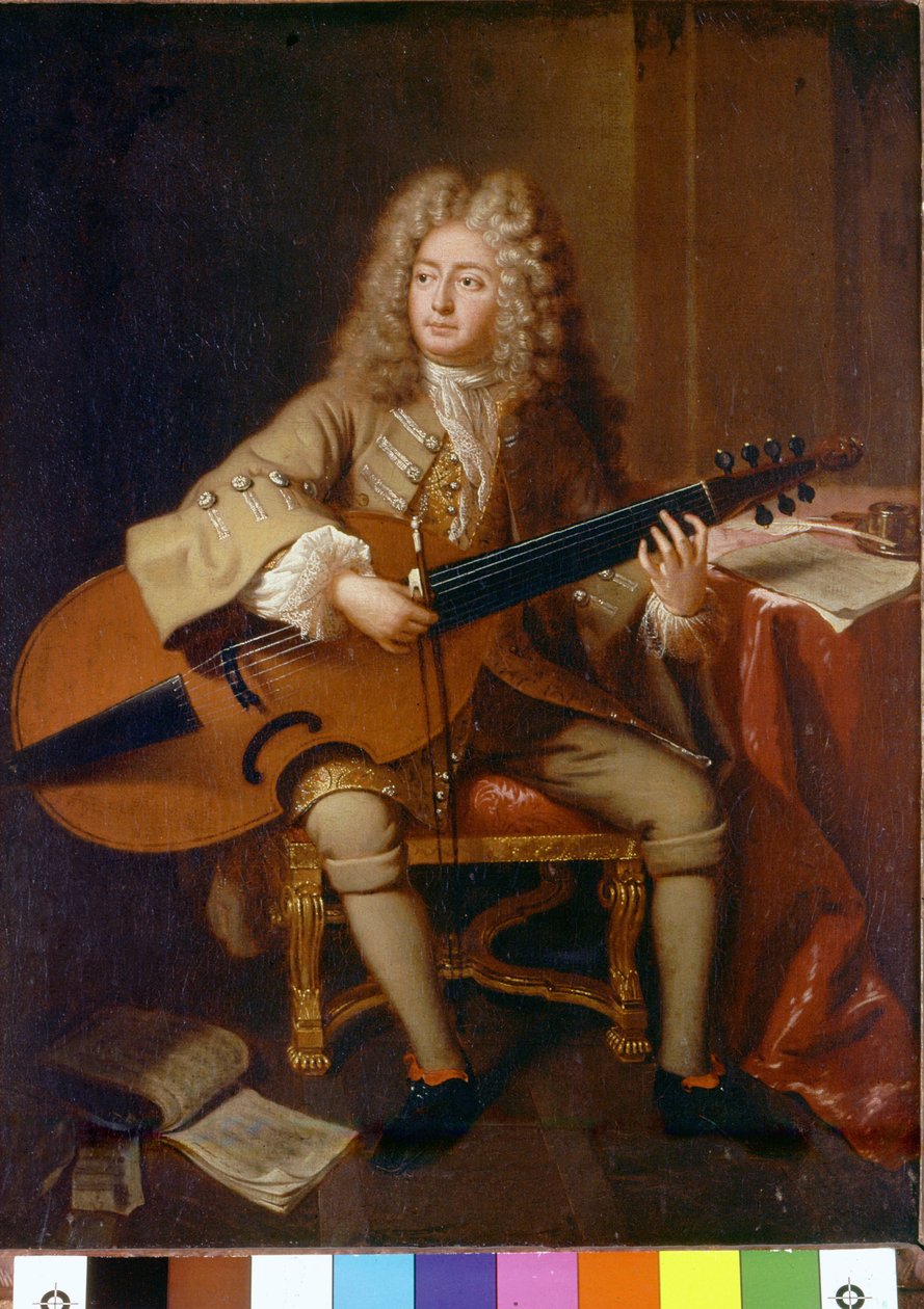 Portrett av Marin Marais av Andre Bouys