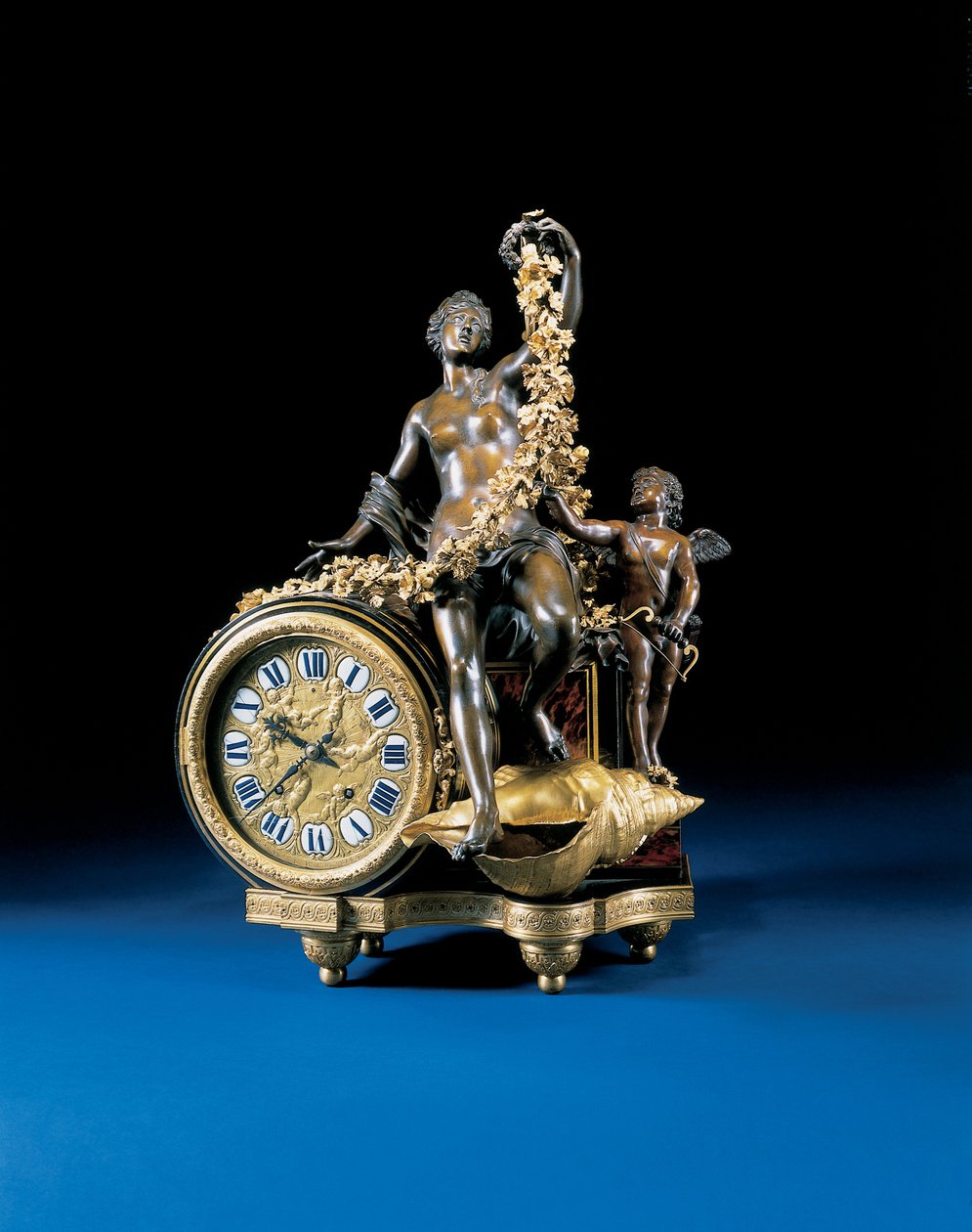 Ludvig XIV peisklokke, ca. 1715 av Andre Charles Boulle