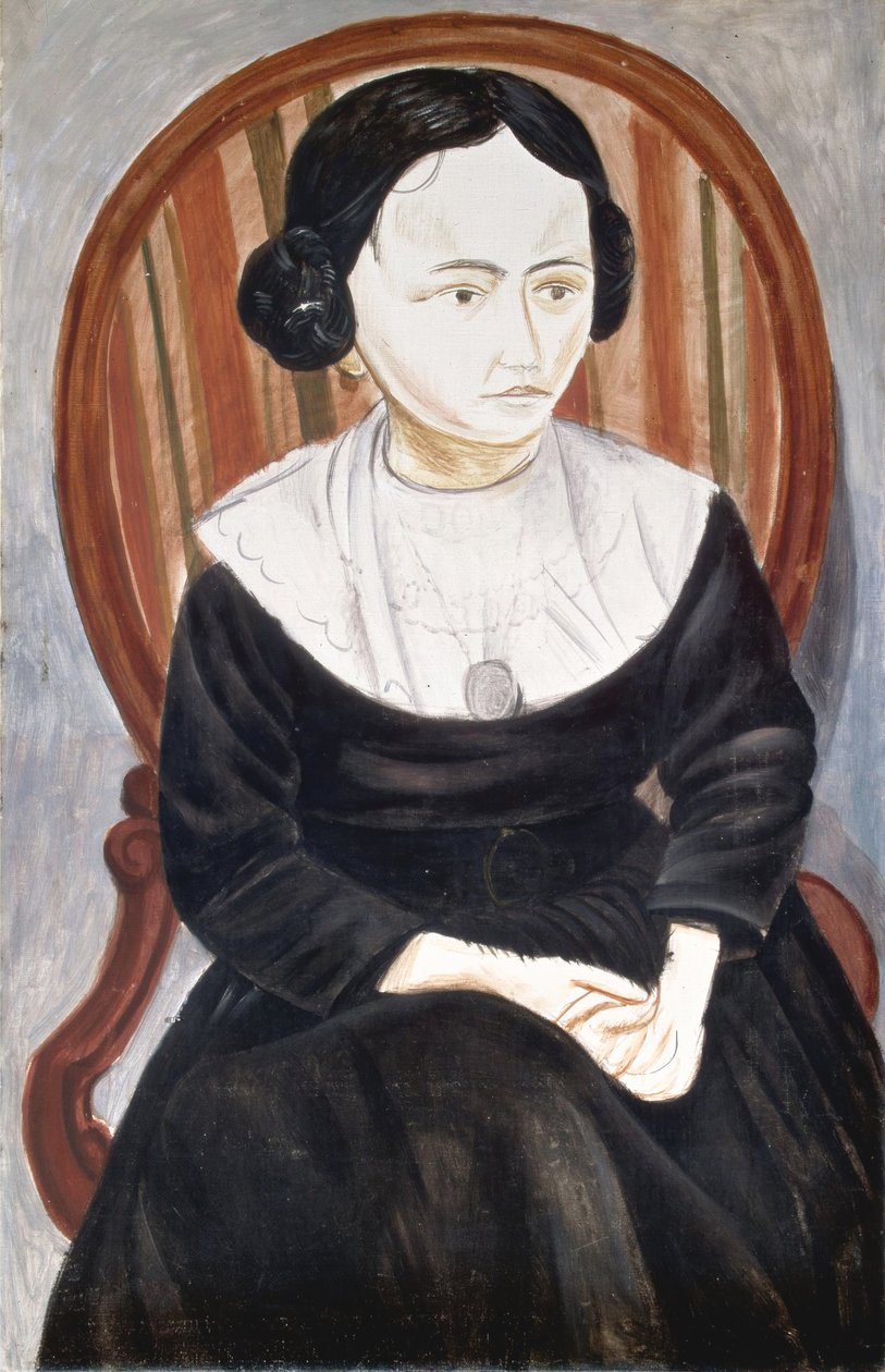 Jente i svart, ca. 1913 (olje på lerret) av Andre Derain
