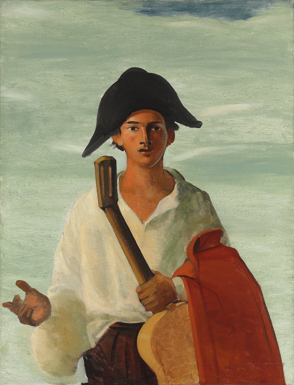 Harlekin som holder en gitar, ca. 1930 (olje på lerret) av Andre Derain