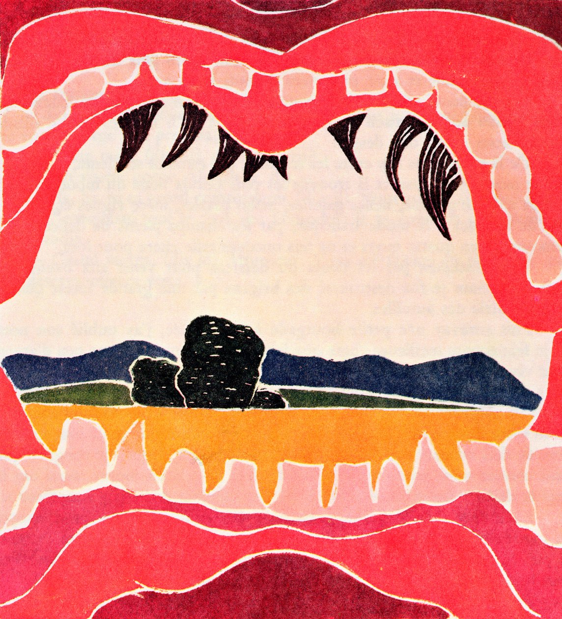 Pantagruel#39;s Mouth, illustrasjon fra et begrenset opplag av «Pantagruel» av François Rabelais (1494–1553) av Andre Derain