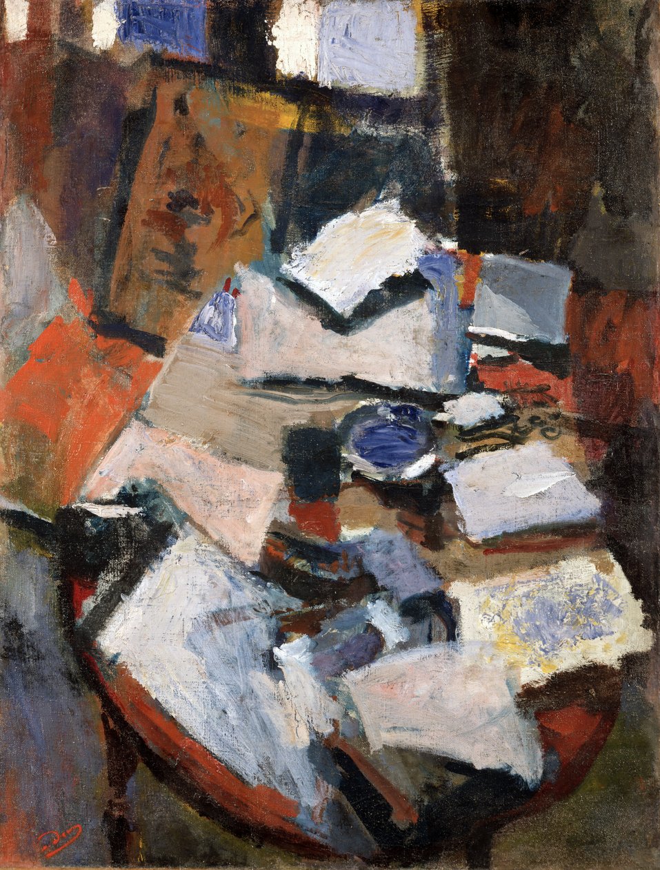 Stilleben på et bord, ca. 1903 (olje på lerret) av Andre Derain