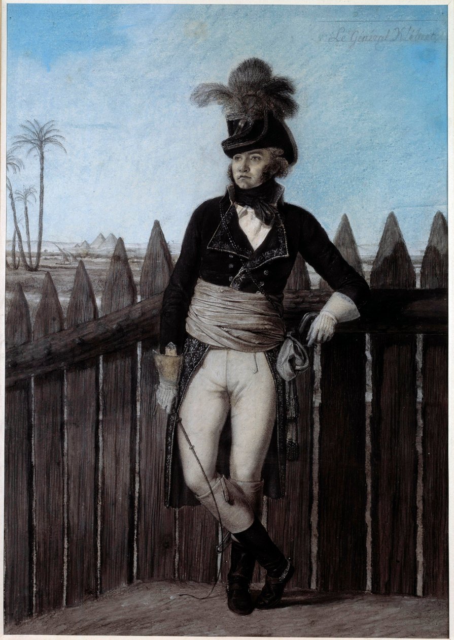 Portrett av Jean Baptiste Kleber (1753-1800) i Egypt i 1798-1799, sjefsjef for Armee d