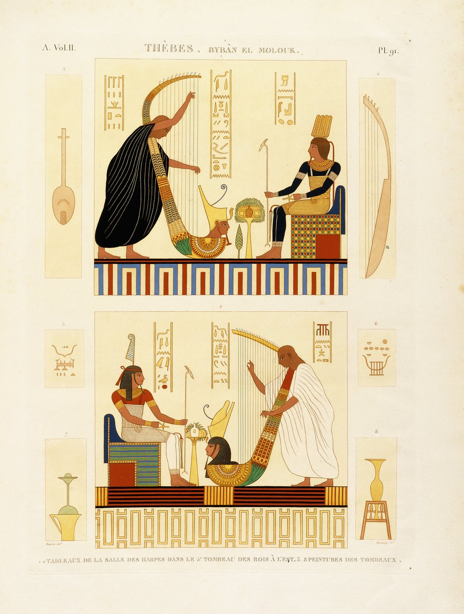 Tahabs, Biban el Molouk, ca. 1809-1812 av Andre Dutertre