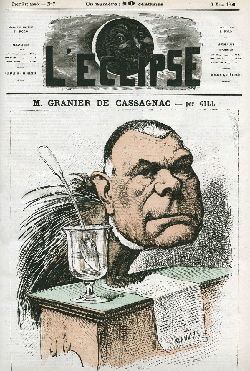 Adolphe de Granier de Cassagnac (1808–1880), fransk journalist og politiker. Omslag i "" L