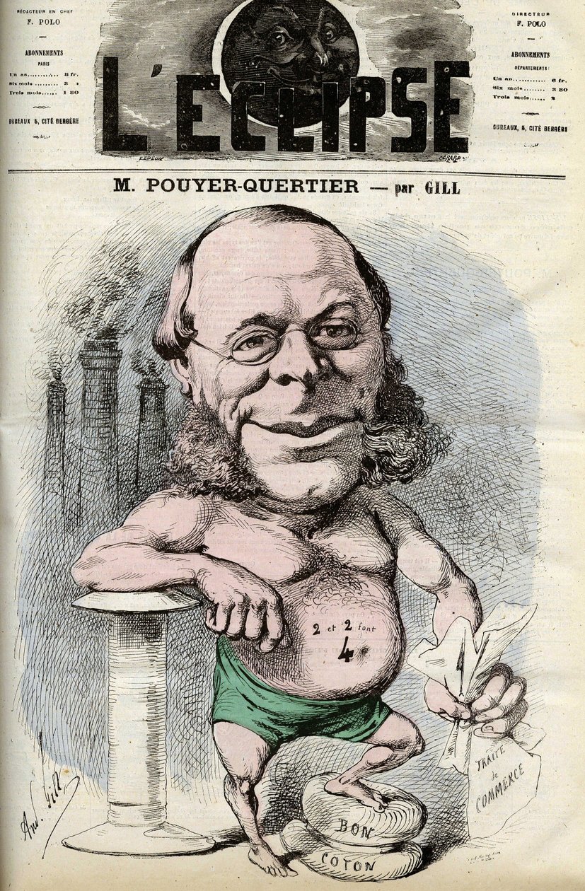 Auguste Pouyer-Quertier (Pouyer Quertier) (1820 - 1891).Omslag av "" L