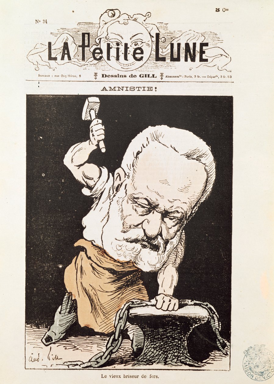 Karikatur av Victor Hugo (1802-85) fra forsiden av 