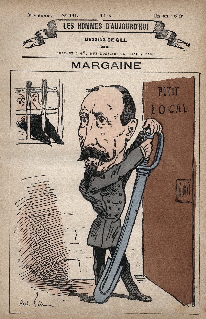Tegneserie av Camille Henri Margaine 1829-1893 fra 