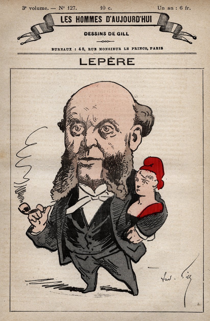 Tegneserie av Charles Lepere 1823-1885 fra 