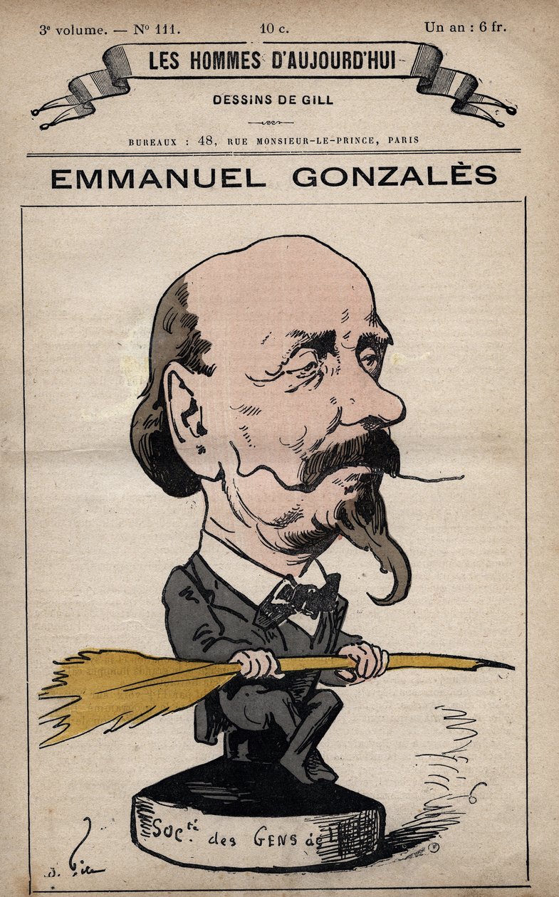 Tegneserie av Emmanuel Gonzales 1815-1887 fra 