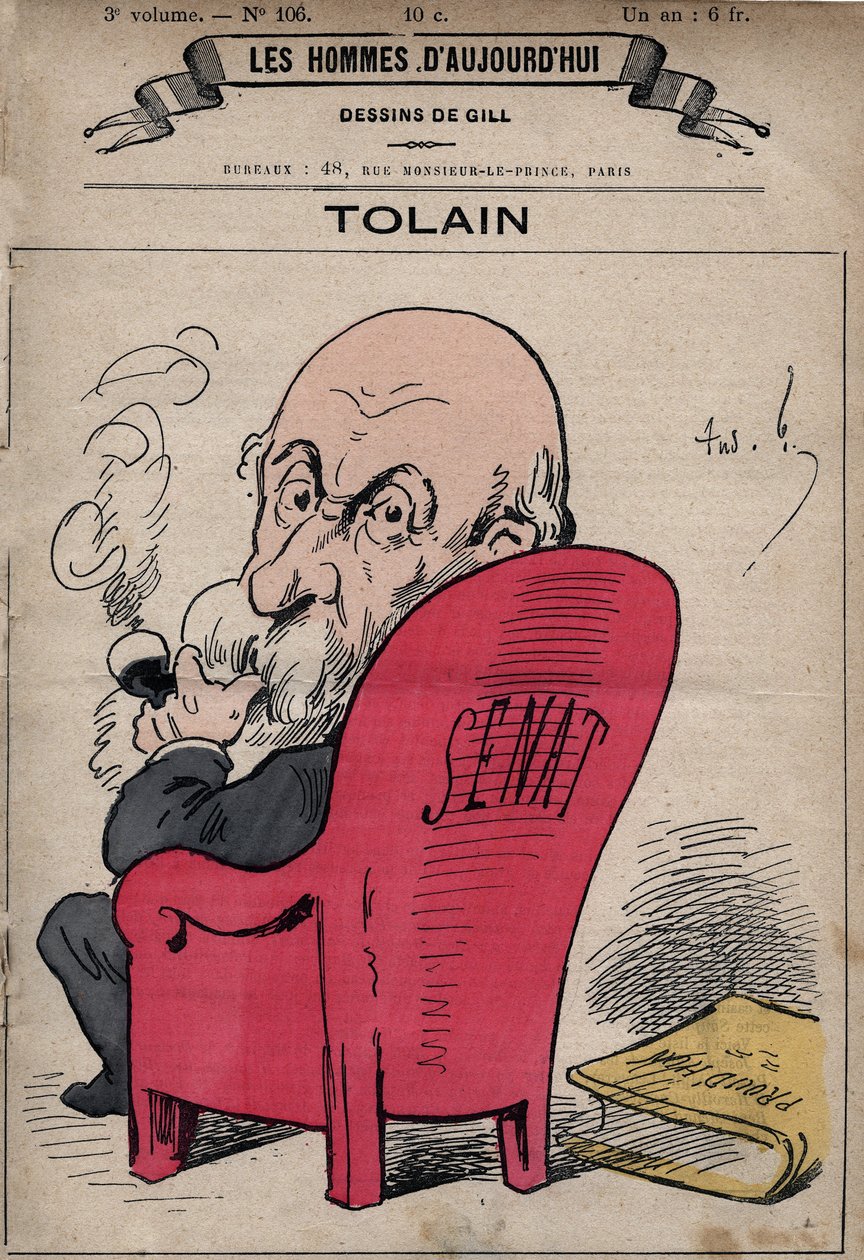 Tegneserie av Henri Louis Tolain (1828-1897) fransk politiker, fra 