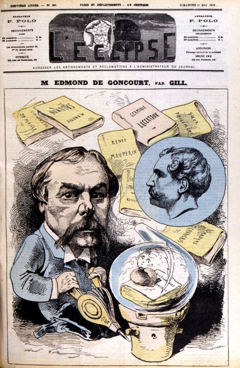 Edmond de Goncourt - av Gill, i "" L