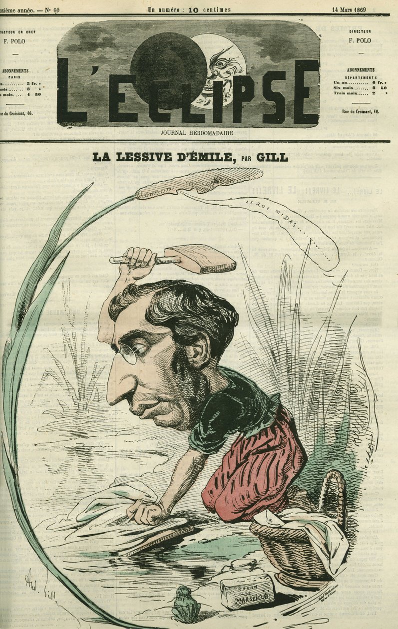 Emile Ollivier (1825-1913), fransk politiker. Omslag i "" L