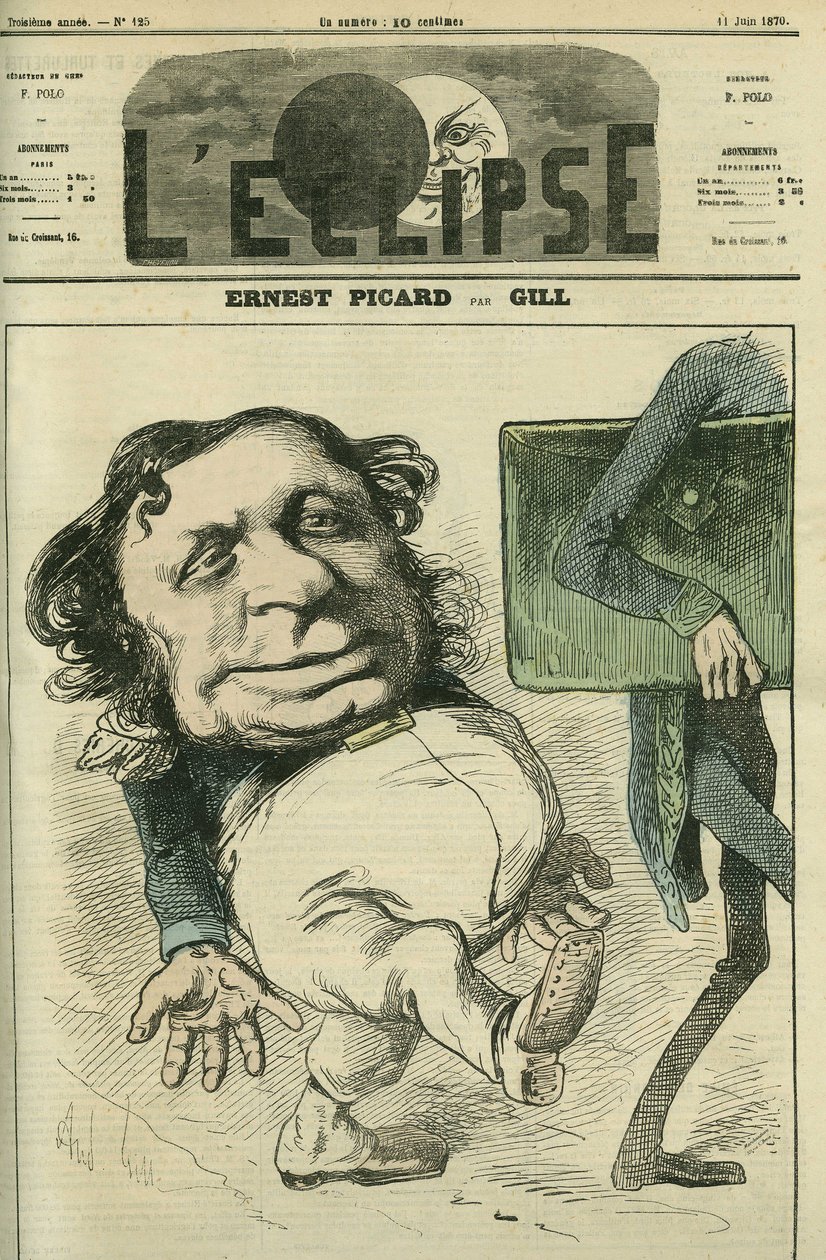 Ernest Picard (1821-1877), fransk politiker. Omslag i "" L