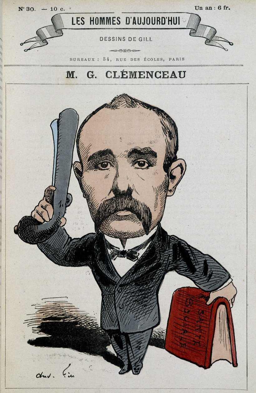 Georges Clémenceau - av Gill, i "The men of today"" av Andre Gill